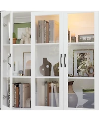 Homsee 8-Shelf Modern Bookcase with Drawers