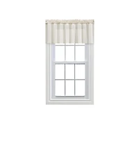 Ellis Curtain Cotton Voile 1.5" Rod Pocket Tailored Valance for Windows