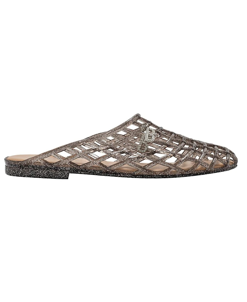 Bebe Women s Jelly Sandals - Cute Flat Sandals, Shoes for with Dangling Charms