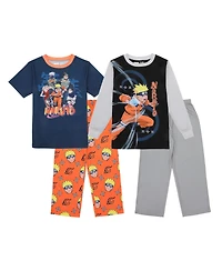 Naruto Big Boys Group Shot 4-Pack Pajama Set-14