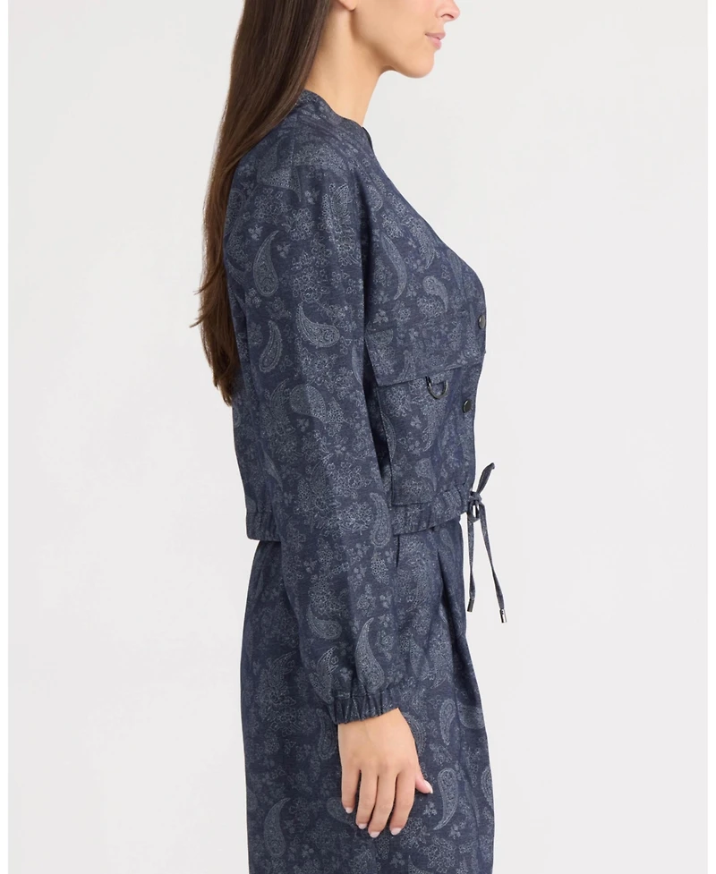 Ellen Tracy Women's Cropped Bomber