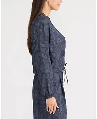 Ellen Tracy Women's Cropped Bomber