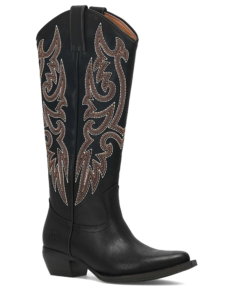 Frye and Co. Women's Irlene Tall Deco Stitch Almond Toe Boots