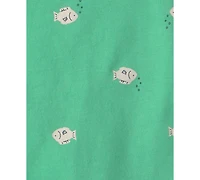 Carter's Baby Boys' Shark Top, Bodysuit and Shorts, 3-Piece Set