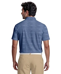 Pga Tour Men's Jacquard Micro Golf Polo Shirt