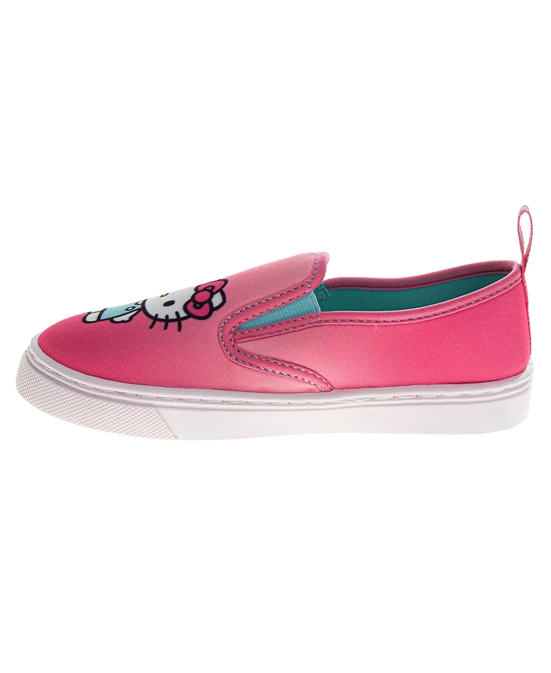 Hello Kitty Little Girls Sanrio Sneakers Slip On Adorable Casual Comfortable (Little 11-12 / 13-4)