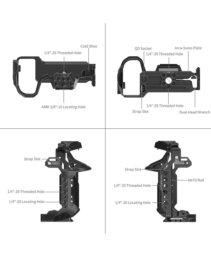 SmallRig Black Mamba Full Camera Cage for Panasonic Lumix S1R Ii/S1 Ii/S1 Iie