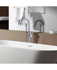 Busdays Freestanding Bathtub Faucet with Hand Shower