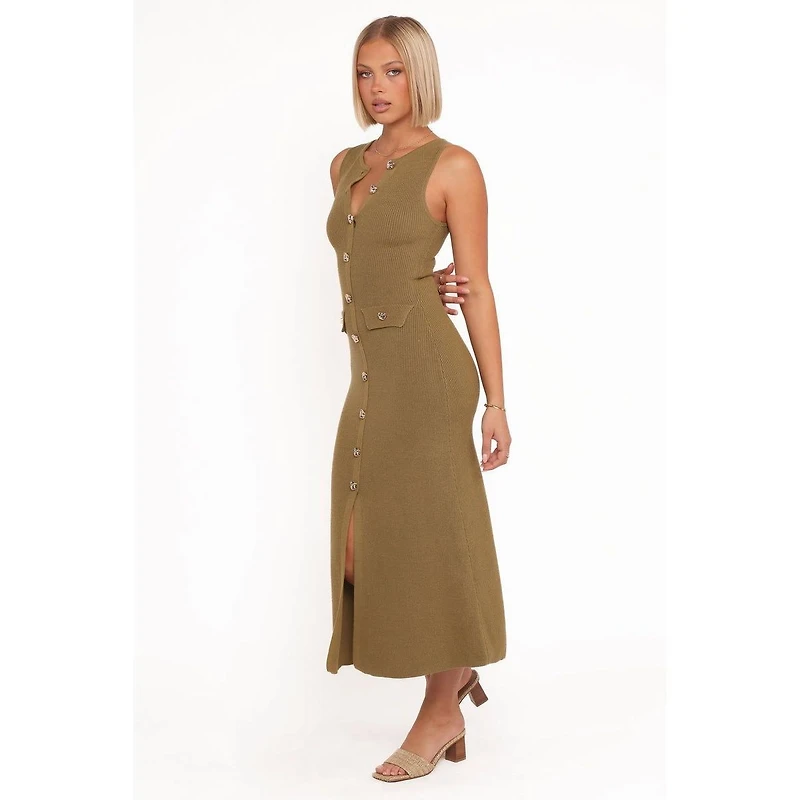 Petal and Pup Women's Aspen Button Up Knit Dress