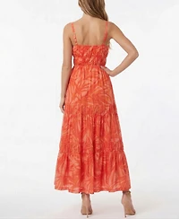 Taylor Women's Printed Sweetheart Neck Pull-On Dress