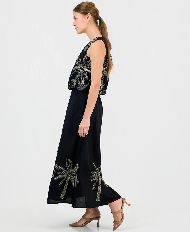 I.n.c. International Concepts Petite Embroidered Midi Skirt, Macy's Exclusive