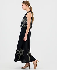 I.n.c. International Concepts Petite Embroidered Midi Skirt, Macy's Exclusive