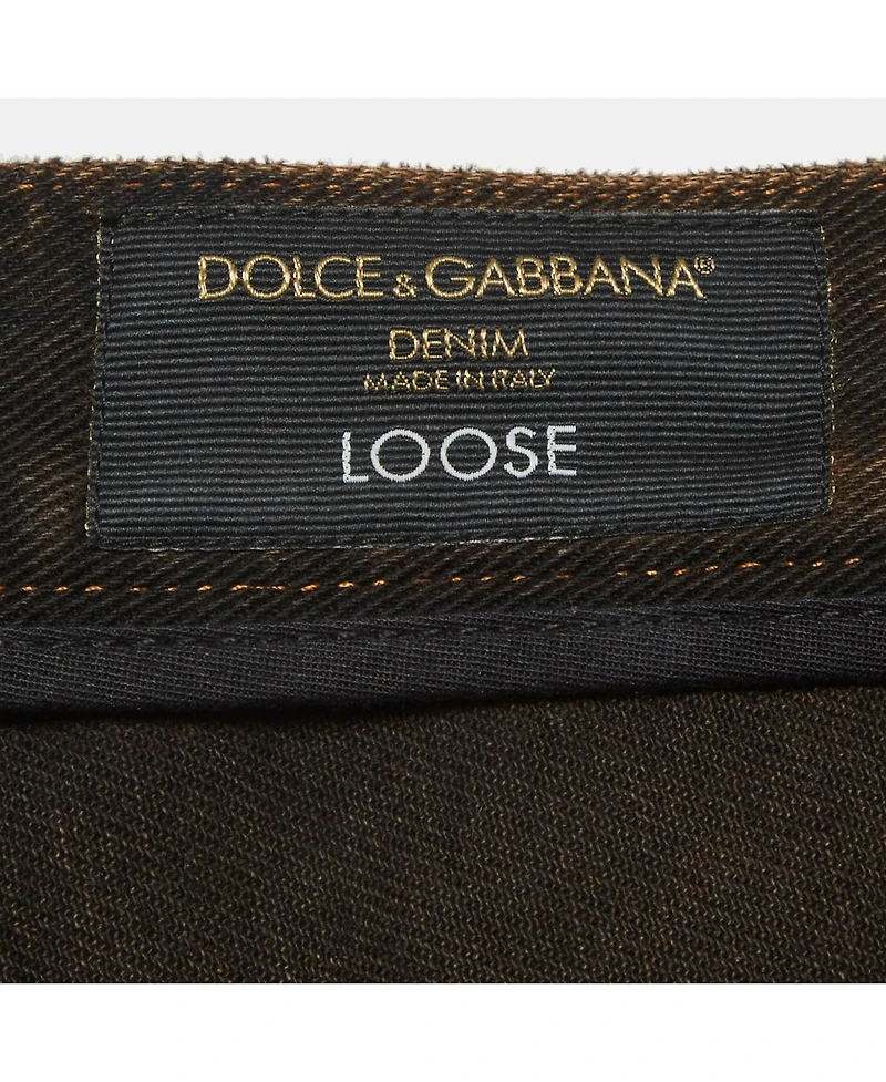 Pre-Owned Dolce & Gabbana Men's Denim Distressed Jeans