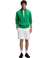 Boss by Hugo Men's Cotton-Blend Mexico Country-Flag Badge Sweatshirt