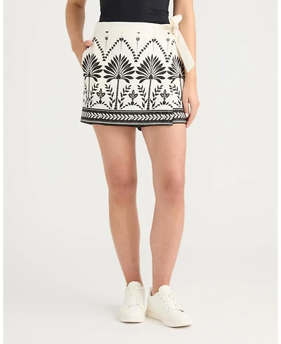 Ellen Tracy Women's Wrap Front Skort