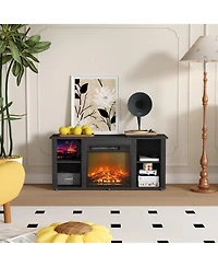 Homlux Modern Electric Fireplace Tv Stand for TVs Up to 55