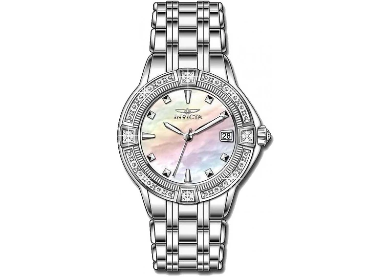 Invicta Women's 0266 Specialty Quartz Mother of Pearl Dial Watch