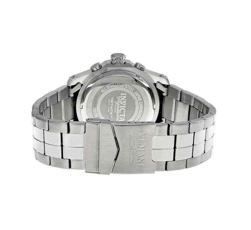 Invicta Men's 7382 Signature Quartz Chronograph Silver Dial Watch