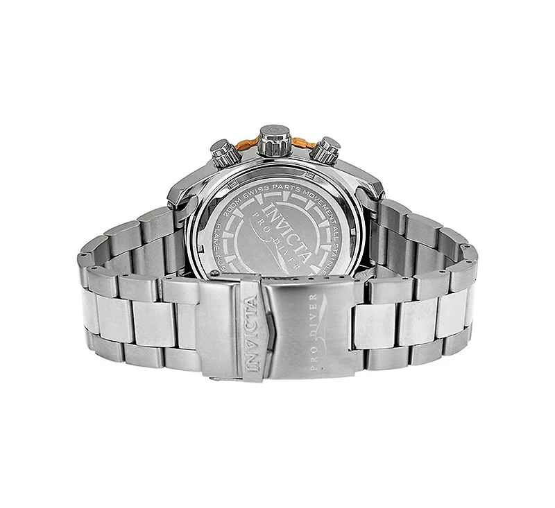 Invicta Men's 12859 Pro Diver Quartz Chronograph White Dial Watch