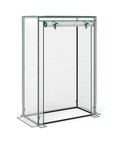 Sugift Portable Mini Greenhouse with Roll Up Zippered Door