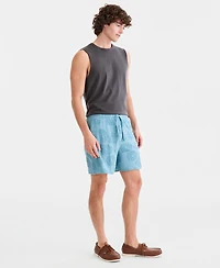 Sun + Stone Men's Textured Floral Pull-On Shorts, Macy's Exclusive