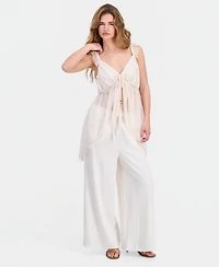 And Now This Petite Asymmetrical-Hem Lace-Trim Tank, Macy's Exclusive