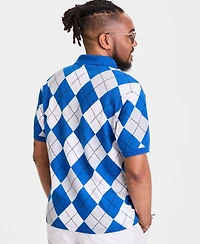 Club Room Men's Fraternity Argyle Polo Shirt, Macy's Exclusive - Collegiate