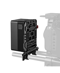 SmallRig VB99 Pro Mini Rechargeable V-Mount Battery with 15mm Dual Rod Clamp Battery Plate