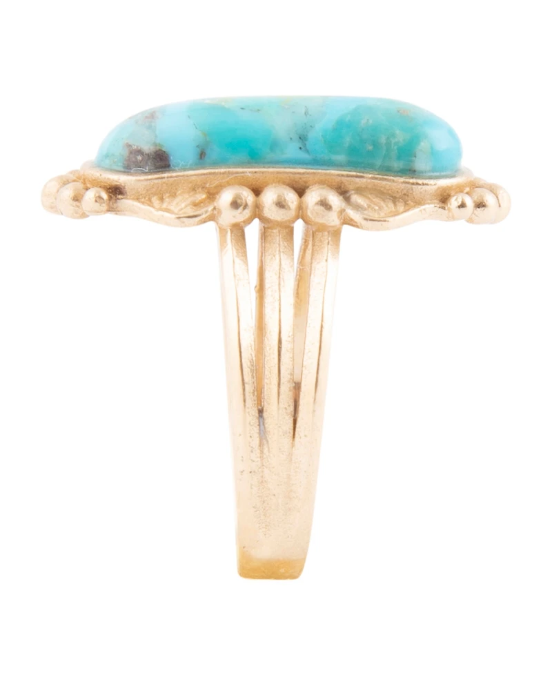 Barse Plateau Blue Turquoise and Golden Ring