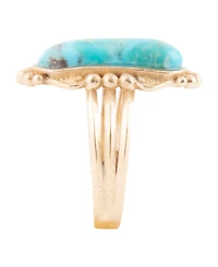 Barse Plateau Blue Turquoise and Golden Ring