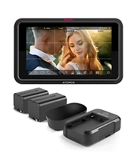 Atomos Ninja Tx Go 5.2" Full Hd Touchscreen Wi-Fi Hdr On-Camera Monitor/Recorder, Bundle with Universal Power Kit