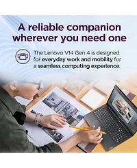 Lenovo V-Series V14 14" Traditional Laptop Intel Core i7 40GB Ram Intel Uhd Graphics 2TB Ssd Storage Windows 11 Home 60Hz - Black