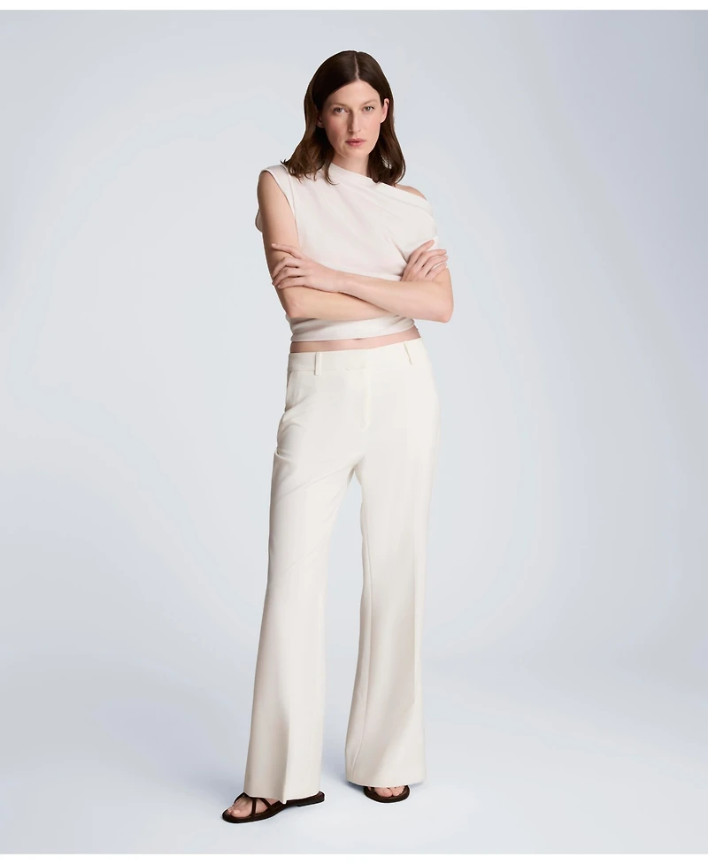 Kenneth Cole Women's Asymmetrical Drape Short-Sleeve Top