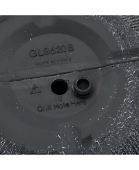 LuxenHome 14.5" Round Bowl Plastic Planter, Mediterranean