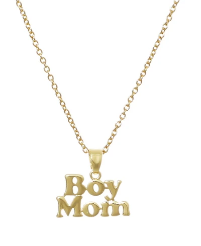 Adornia Gold Boymom 14k Gold Plated Pendant Necklace