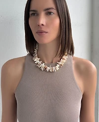 Adornia Shell Pieces Adjustable Necklace