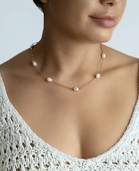 Adornia Freshwater Pearl Gold 2-Piece Station Set