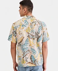 Sun + Stone Men's Reed Printed Short-Sleeve Camp Shirt, Macy's Exclusive
