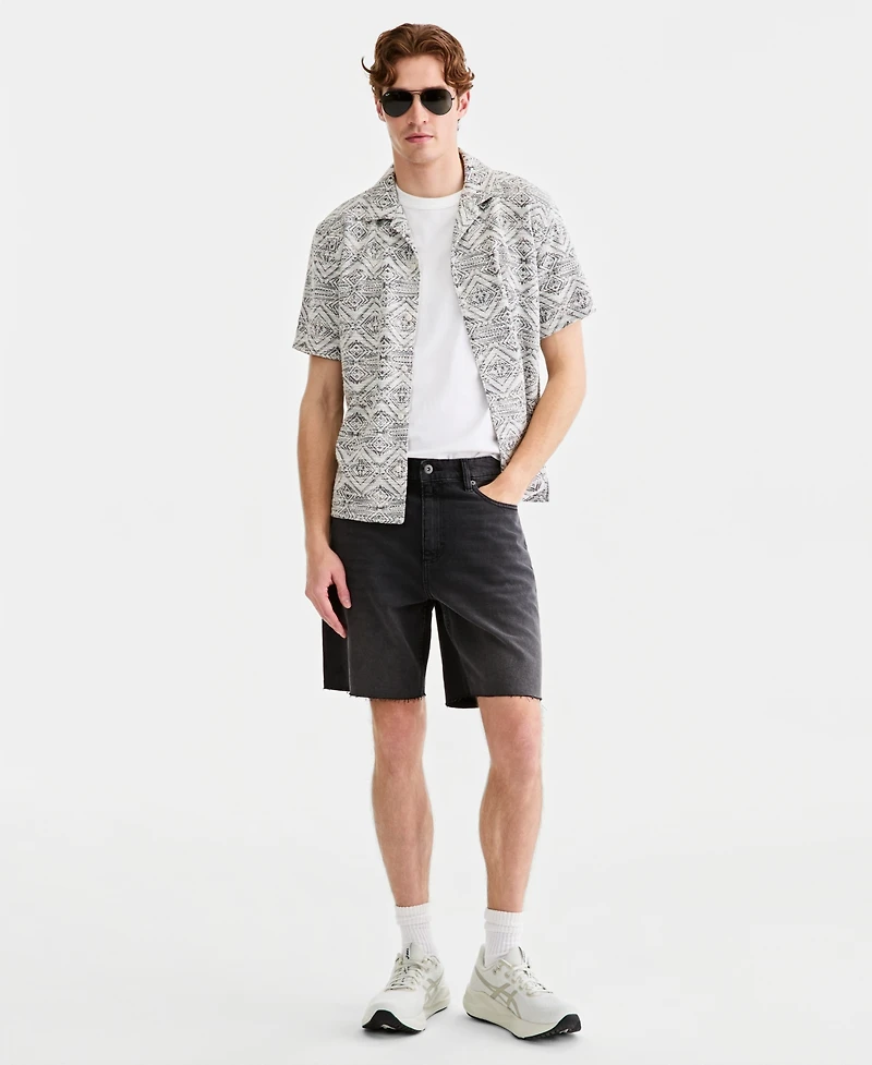 Sun + Stone Men's Bennett Relaxed-Fit Denim Shorts, Macy's Exclusive