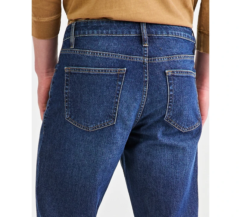 Sun + Stone Men's Navy Wash Straight-Fit Jeans, Macy's Exclusive