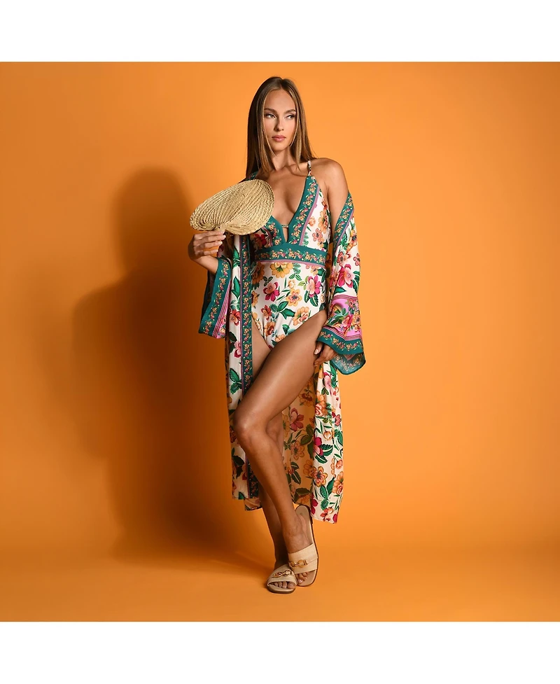 Sunshine 79 Women's Zen Garden Midi Kimono