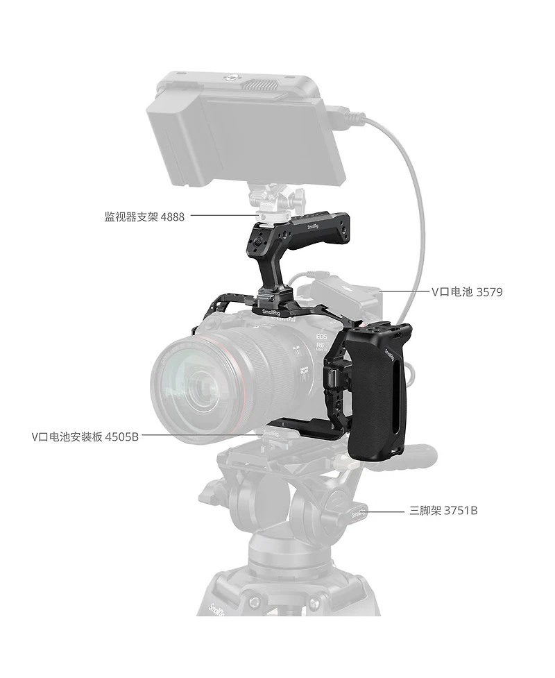 SmallRig HawkLock Quick Release Advanced Edition Full Camera Cage Kit for Canon Eos R6 Mark Iii/R6 Mark Ii
