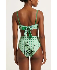 Jessie Zhao New York Women's Polka Bloom Reversible Bandeau Top