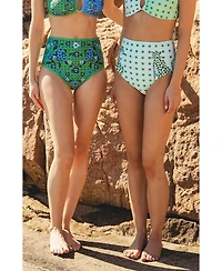 Jessie Zhao New York Women's Polka Bloom Reversible Bikini Bottom