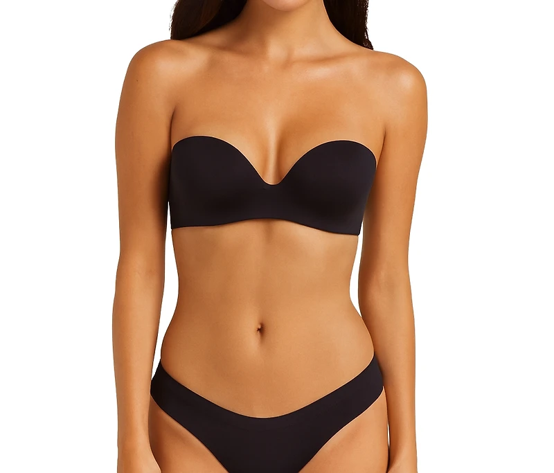 Lands' End Women's Strapless Convertible Bra True Solutions Light Weight Microfiber Basics