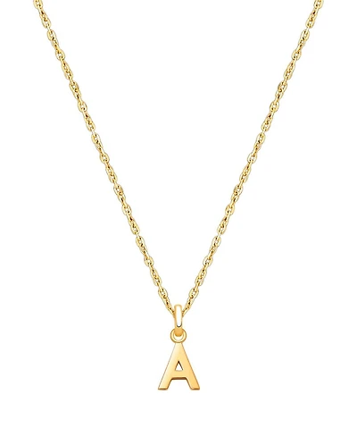 Tiny Blessings 14k gold Modern Initial Necklace