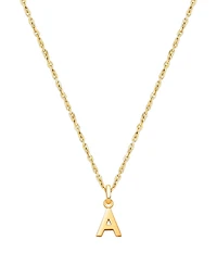 Tiny Blessings 14k gold Modern Initial Necklace