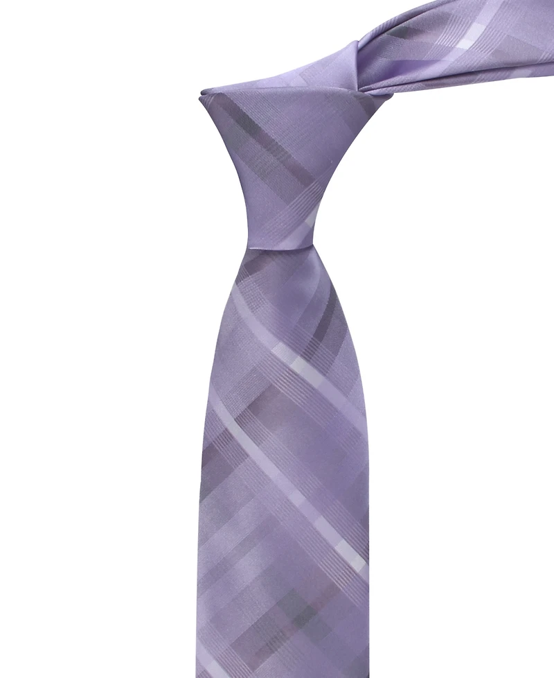 Calvin Klein Men's Drogo Plaid Pattern Tie