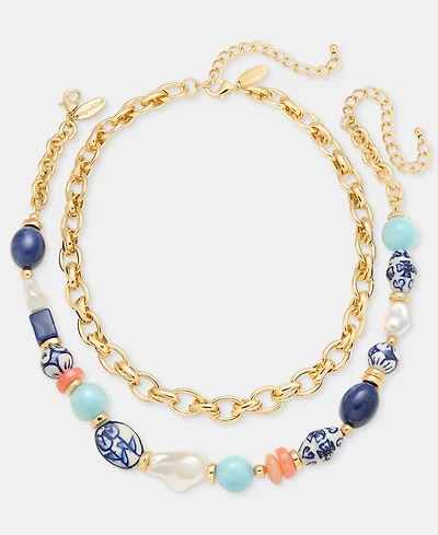 Style & Co 2-Pc. Set Beaded & Chain Necklaces, Macy's Exclusive