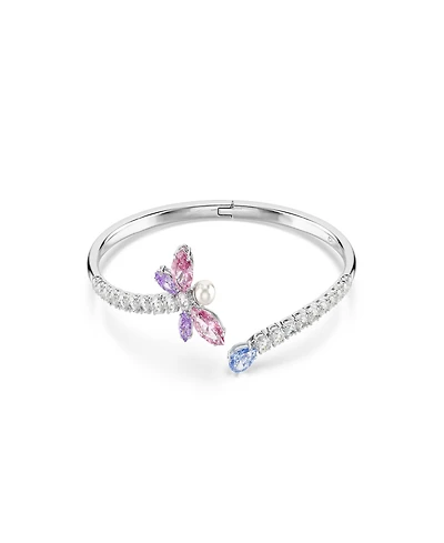 Ariana Grande x Swarovski Mixed Cuts, Dragonfly, Multicolored, Rhodium plated Bangle Bracelet